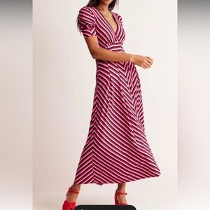 Boden NWT Kristen Pleated Jersey Dress